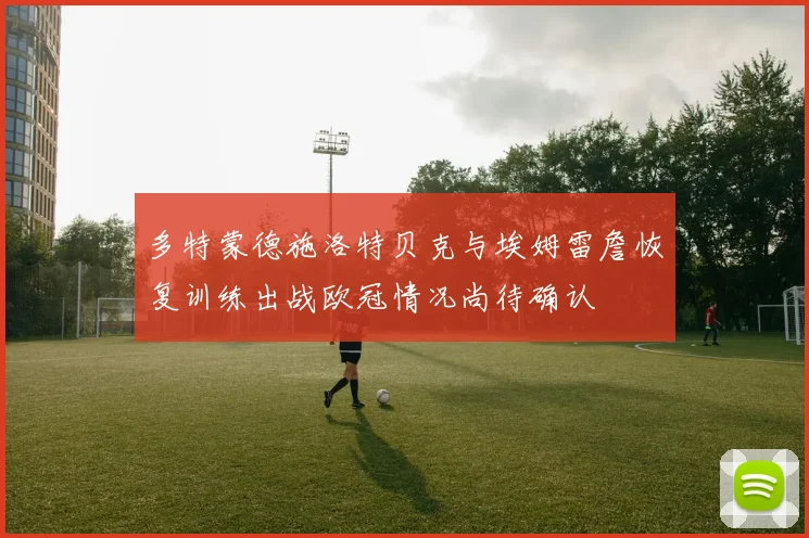 多特蒙德施洛特贝克与埃姆雷詹恢复训练出战欧冠情况尚待确认